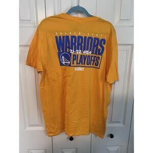 Fanatics Mens Golden State Warriors - Playoffs T-Shirt Yellow Nwt
